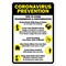 Signmission PSA, Coronavirus Prevention Tips To Avoid Transmission, 10in X 7in Rigid Plastic, OS-NS-P-710-25554 OS-NS-P-710-25554 - alternate 1